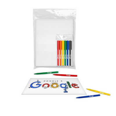 U-COLOR Canvas + 6pk "Note Writer®" Assorted Color Fine Tip Pen Set