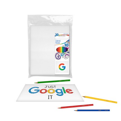 U-COLOR Canvas + 10pk Colored Pencil Set